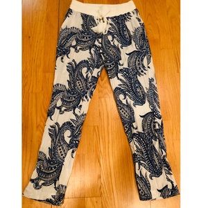 Periwinkle Jakarta Pant Paisley - Small